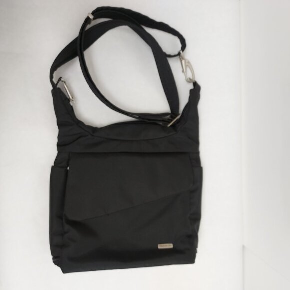 Travelon Anti-Theft Classic Messenger Bag Black Security RFID Crossbody Purse - Picture 1 of 16